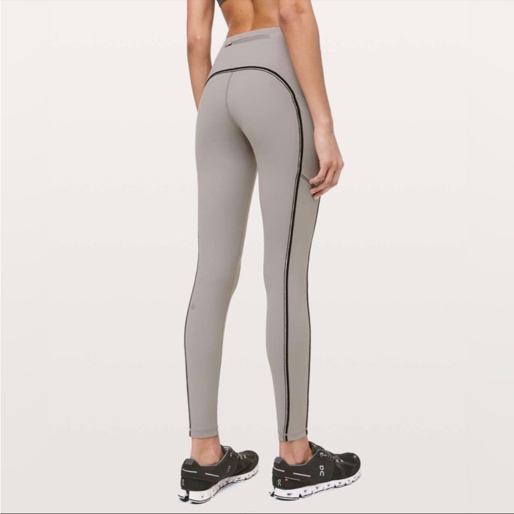 Lululemon Gray Speed Up Tight 28”. Size 4
